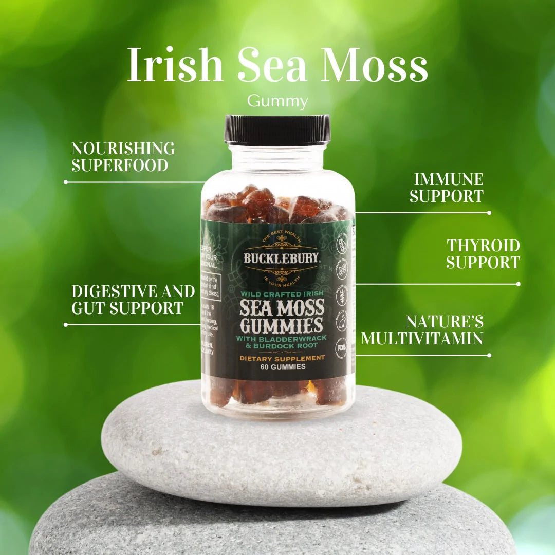 Wildcrafted Irish Sea Moss Gummies 60 Count